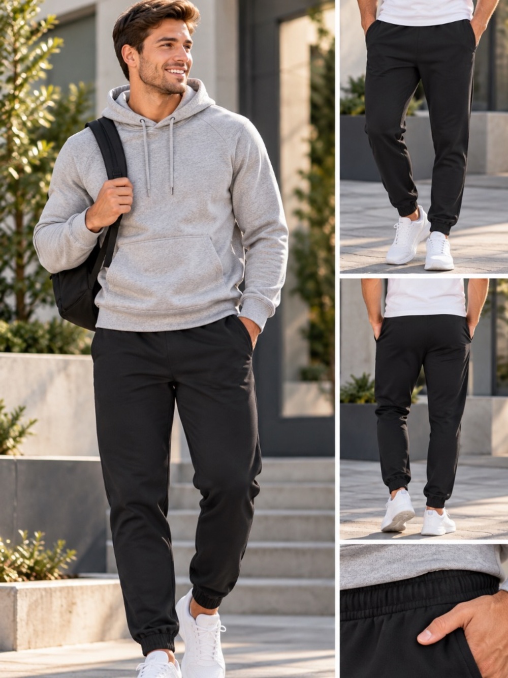 Nwt Hanes Men's Sweatpants, Ultimate Cotton Fleece Sweatpants, Pocket Joggers